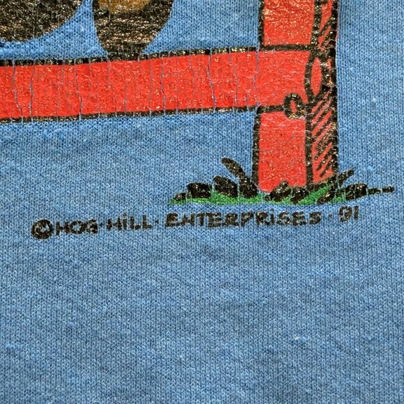 1991 FOTL 'Nothing Is Ever Simple' Horse Jumping Crewneck Made in Canada Size - - Picture 3 of 10